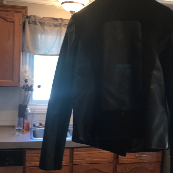 gorgeous faux leather/wool lined short jacket - Picture 3 of 3